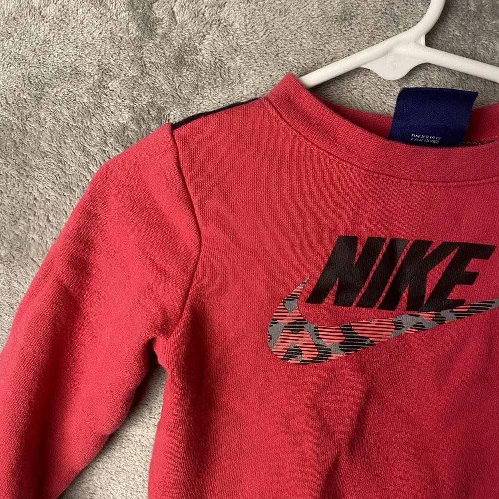 Nike Baby 12M Long Sleeve Red Shirt Sportswear
